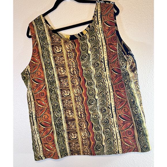 NWT Jordan Woman Plus 2X Four-way Tank Top Multi-Print - Picture 4 of 8
